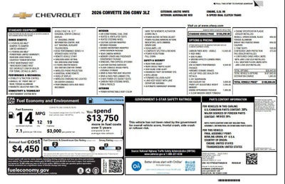 2026 Chevrolet Corvette Z06 3LZ