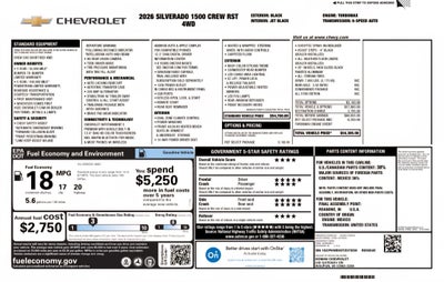 2026 Chevrolet Silverado 1500 RST