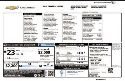 2025 Chevrolet Traverse LT