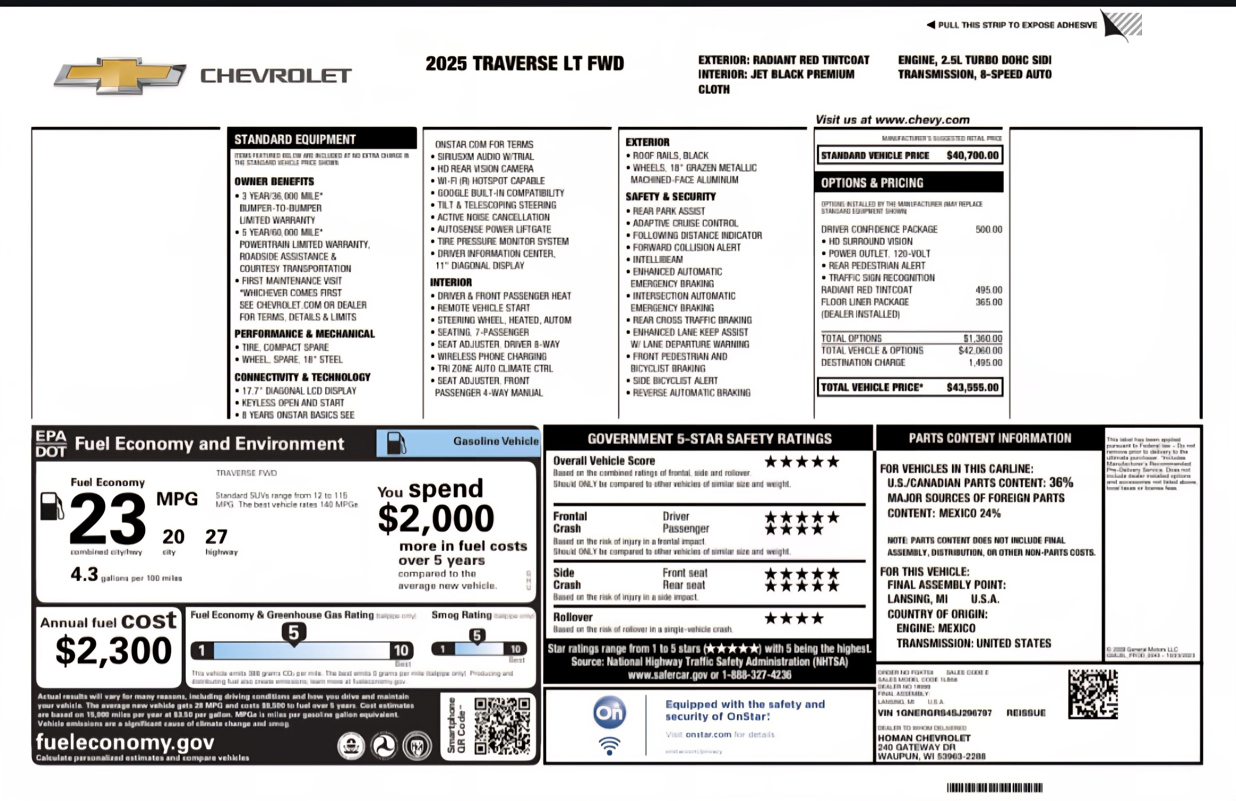 2025 Chevrolet Traverse LT