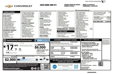 2026 Chevrolet Tahoe Z71