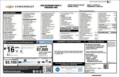2026 Chevrolet Silverado 1500 LT Trail Boss