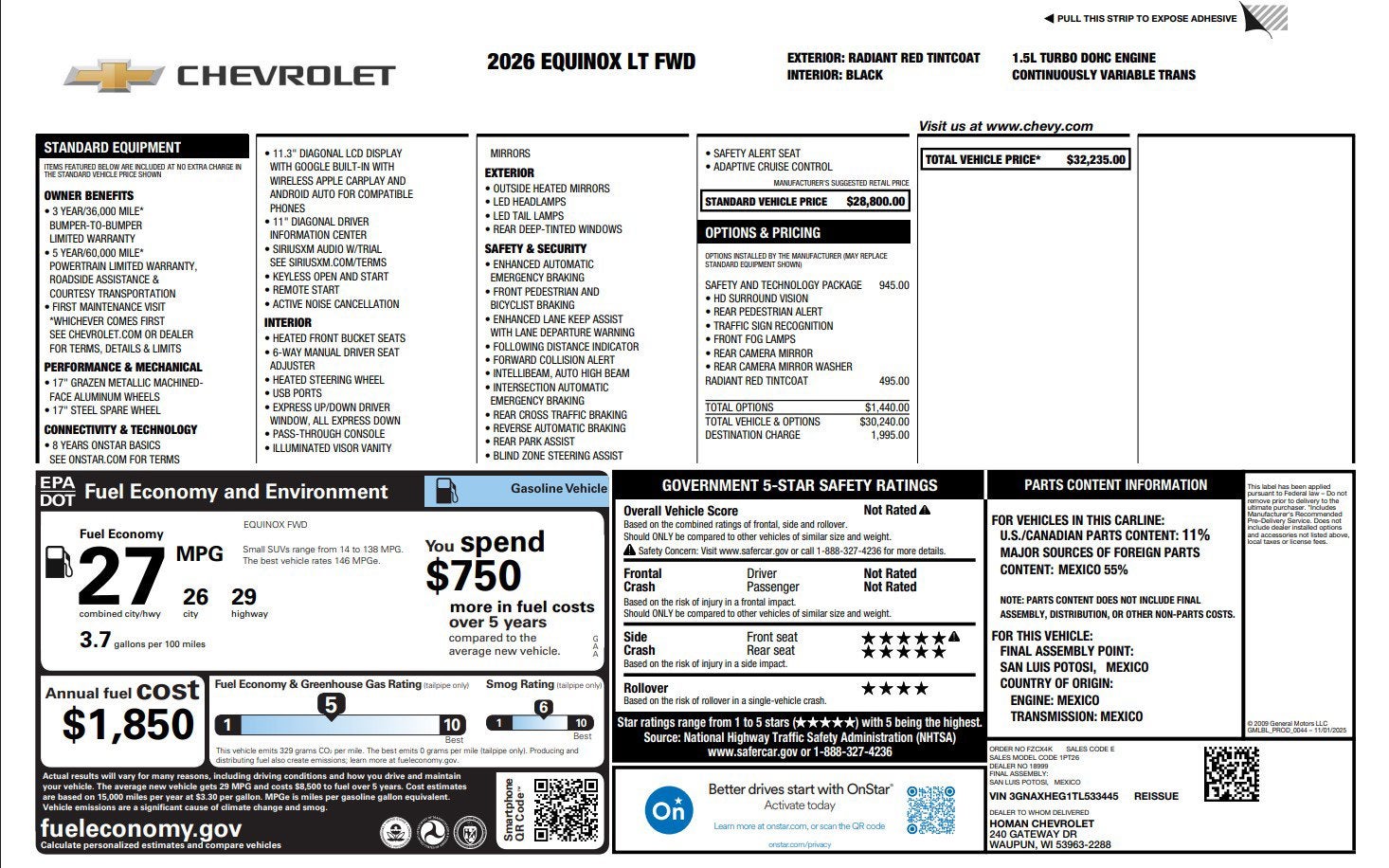 2026 Chevrolet Equinox LT