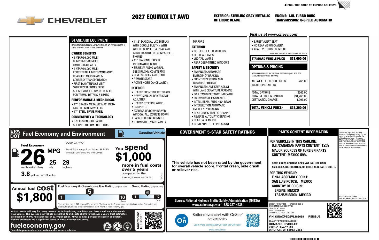 2027 Chevrolet Equinox LT