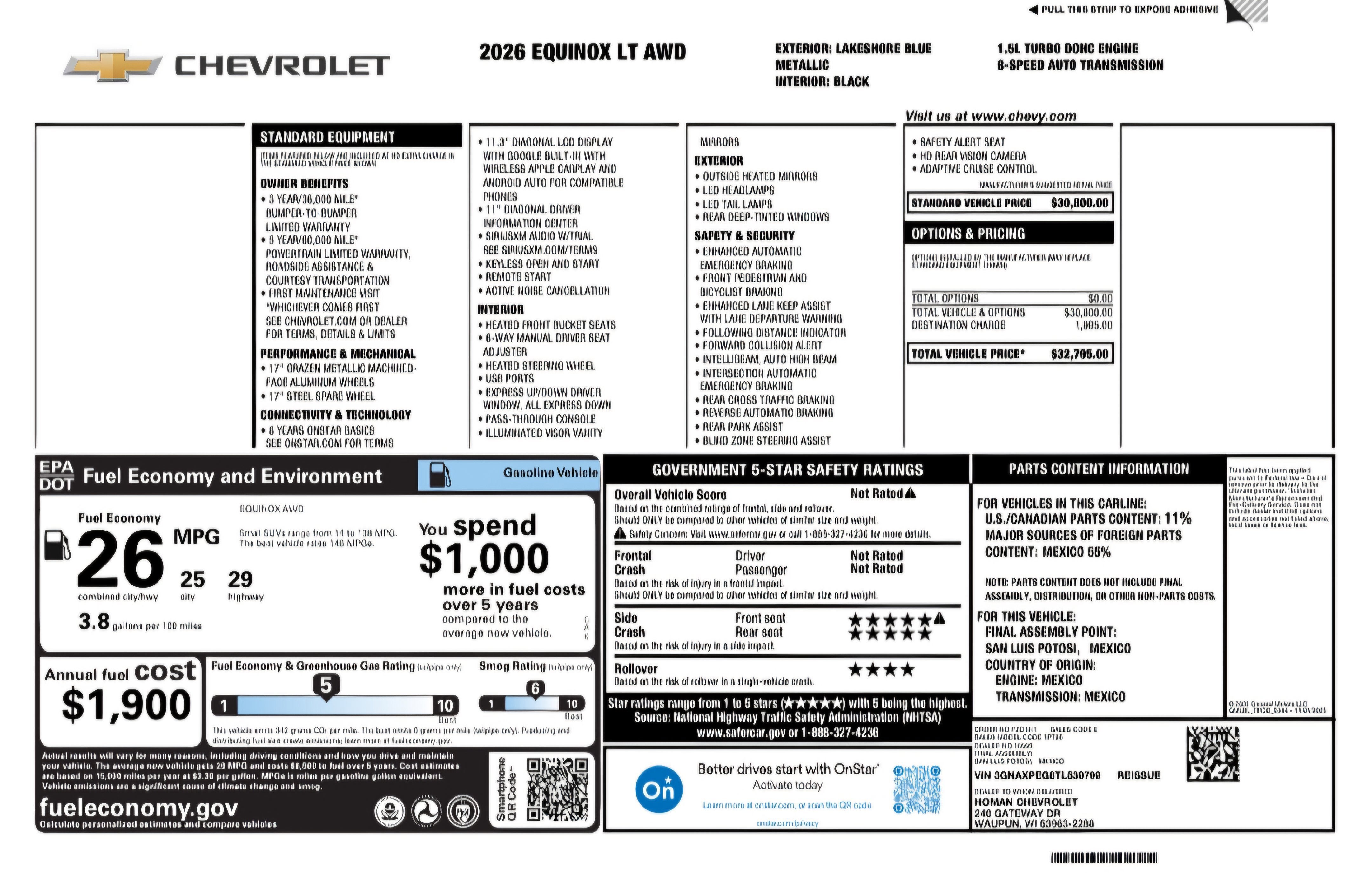 2026 Chevrolet Equinox LT