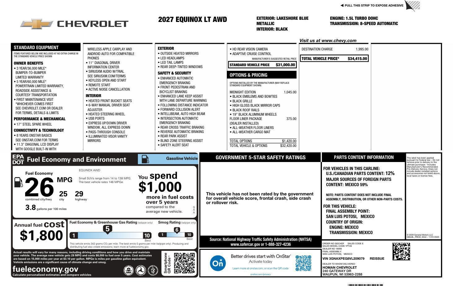 2027 Chevrolet Equinox LT
