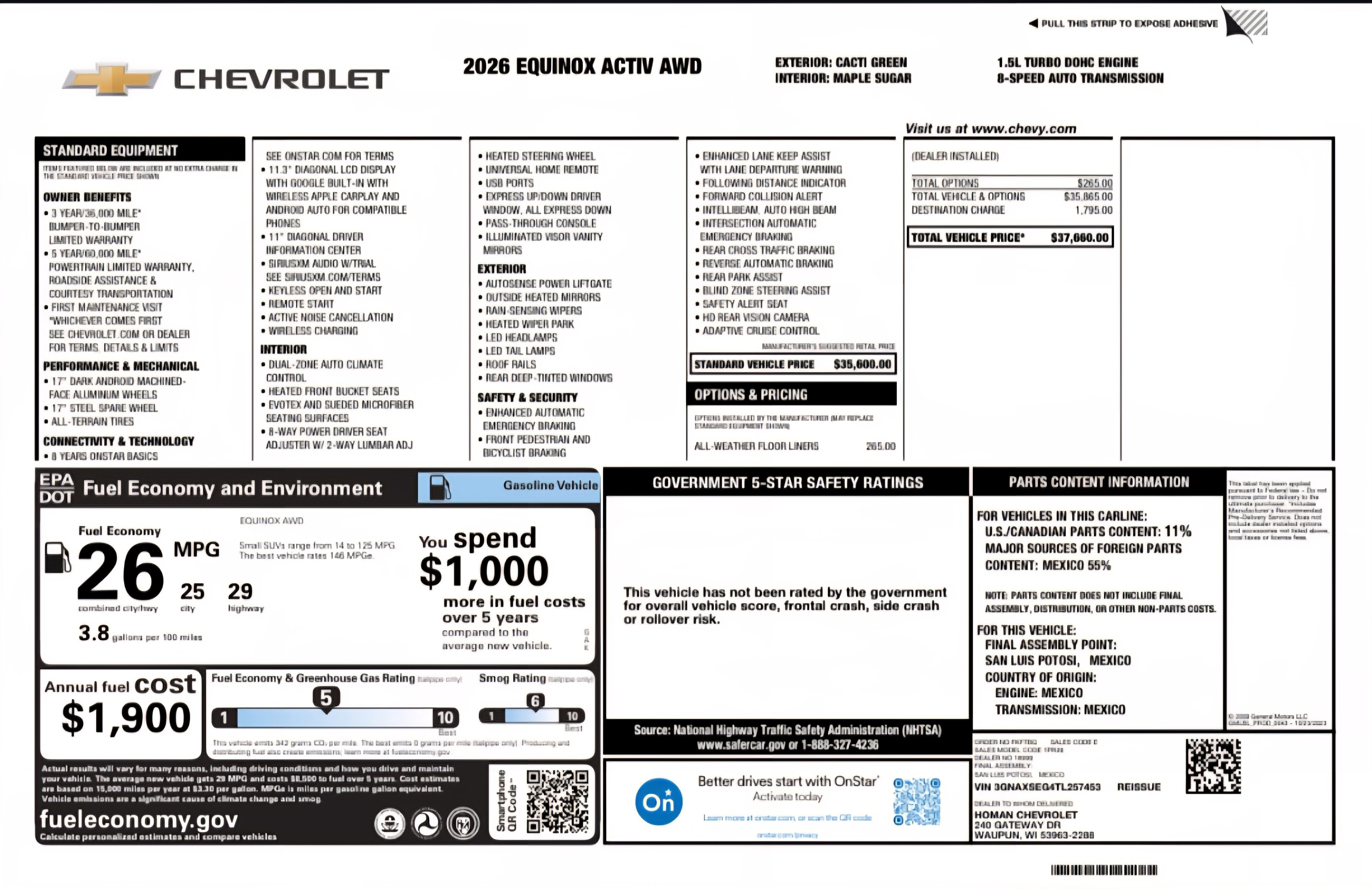 2026 Chevrolet Equinox ACTIV