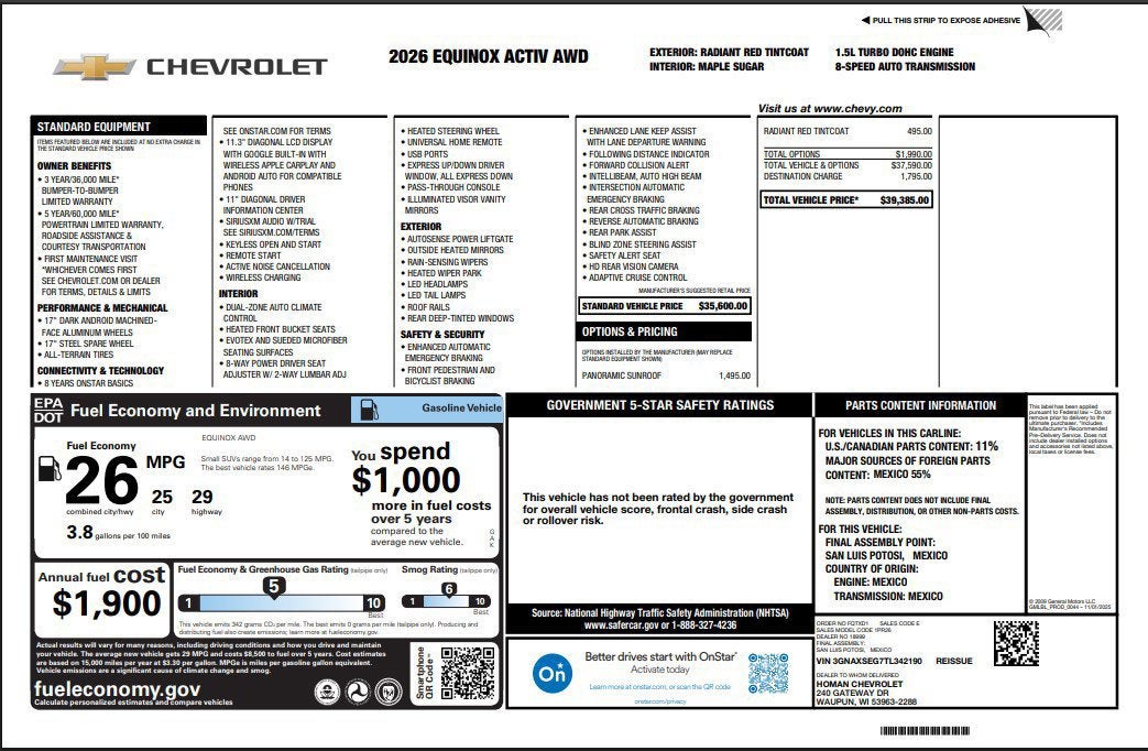 2026 Chevrolet Equinox ACTIV