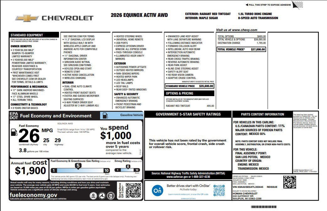 2026 Chevrolet Equinox ACTIV