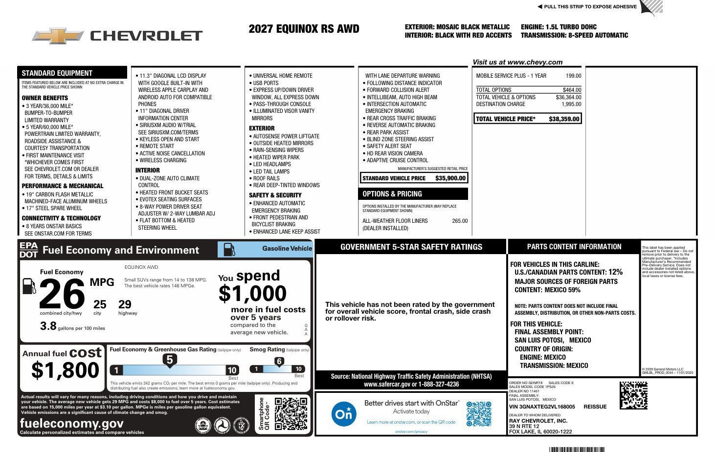 2027 Chevrolet Equinox RS