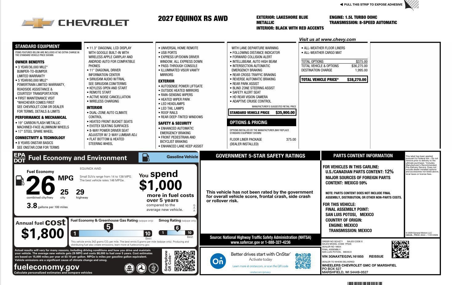 2027 Chevrolet Equinox RS
