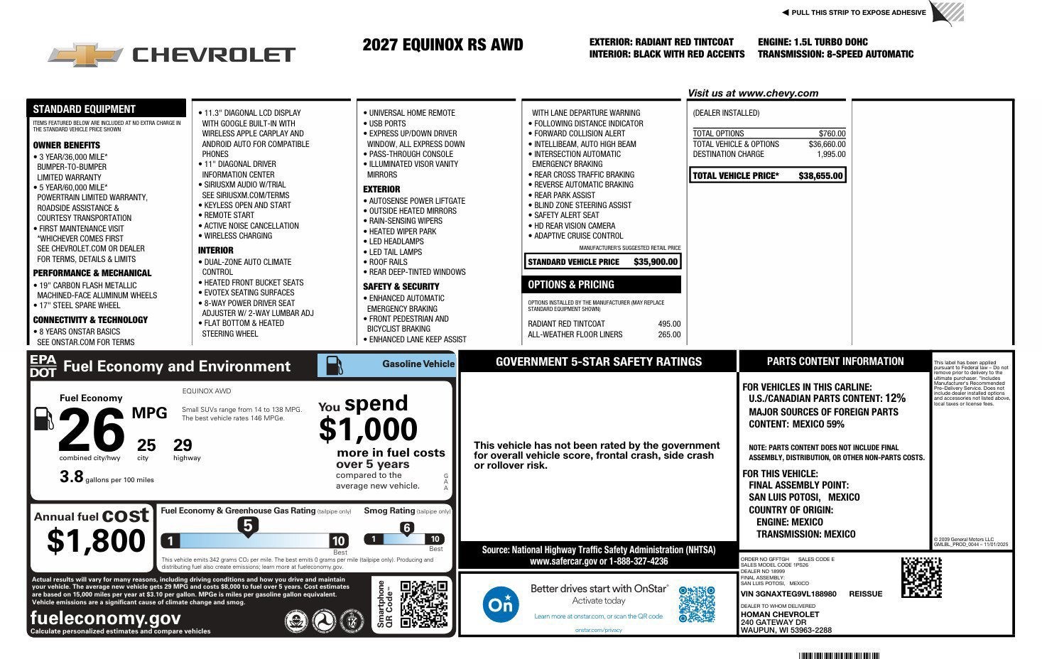 2027 Chevrolet Equinox RS