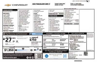 2026 Chevrolet Trailblazer LT